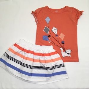 Gymboree Skirt and Tee Set